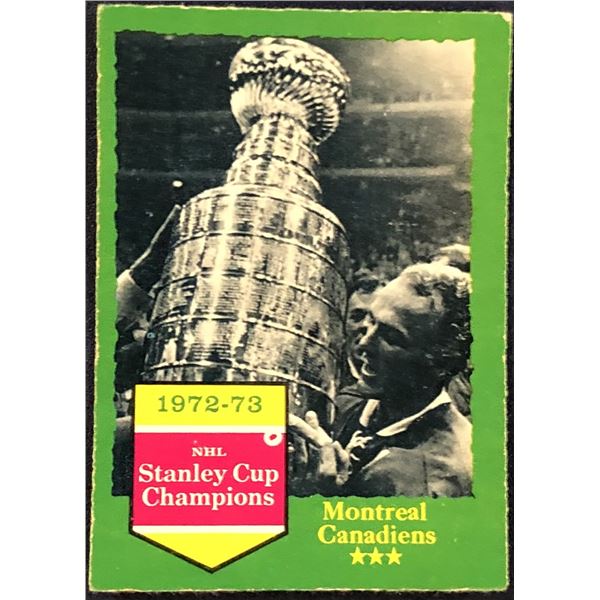 1973-74 O-PEE-CHEE NHL MONTREAL CANADIENS STANLEY CUP CHAMPS