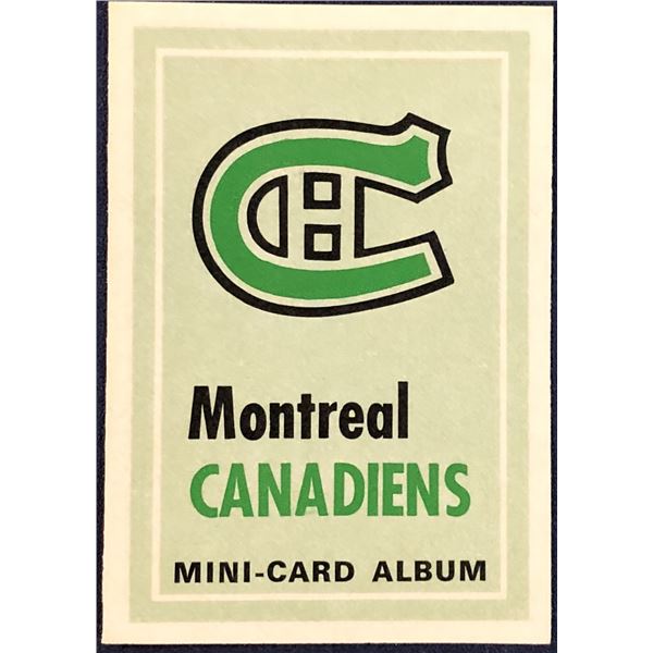 1969-70 O-PEE-CHEE NHL MINI CARD ALBUM - MONTREAL CANADIENS