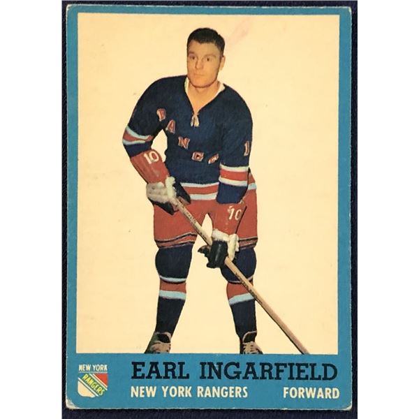1962-63 O-PEE-CHEE EARL INGARFIELD ROOKIE CARD