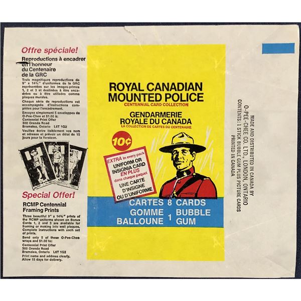 1973 O-PEE-CHEE RCMP WRAPPER