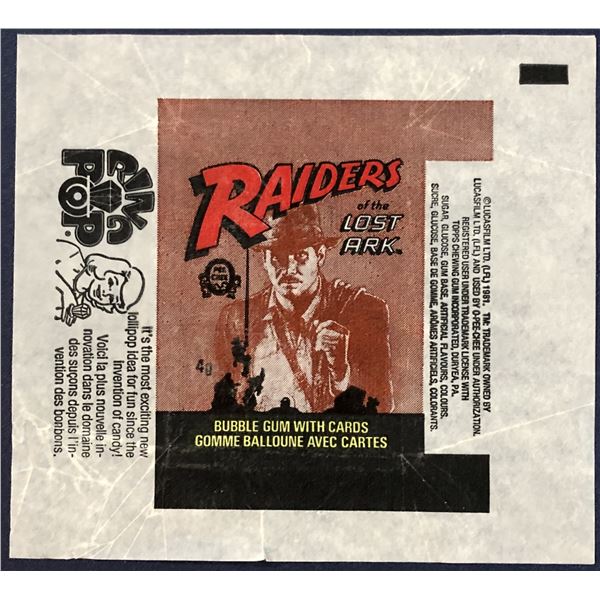 1981 O-PEE-CHEE RAIDERS OF THE LOST ARK WRAPPER