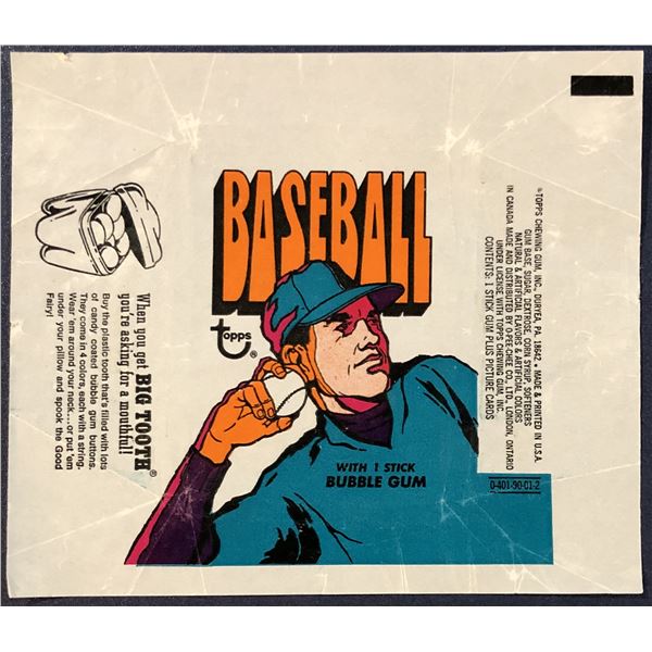 1972 TOPPS BASEBALL WRAPPER