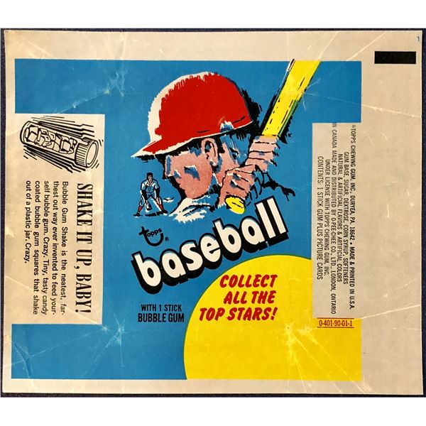 1971 TOPPS BASEBALL WRAPPER