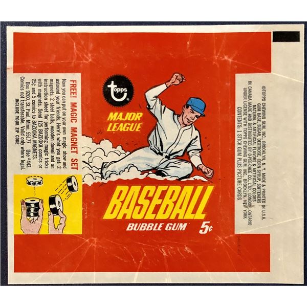 1967 TOPPS BASEBALL WRAPPER