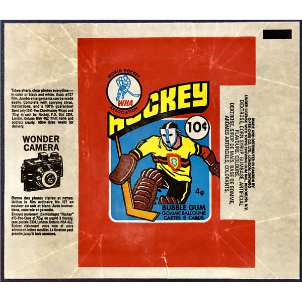 1976-77 O-PEE-CHEE WHA HOCKEY WRAPPER