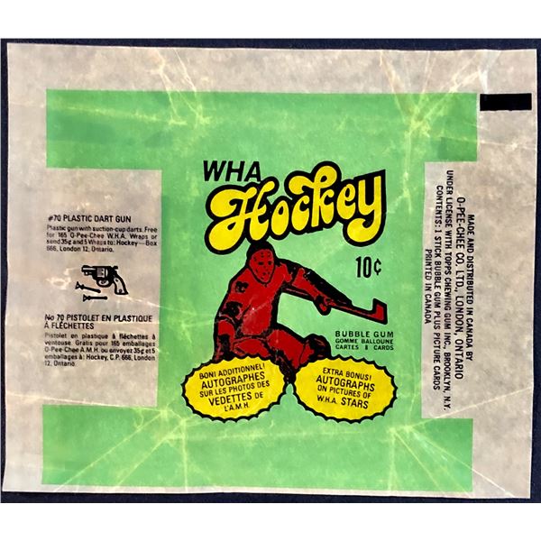 1974-75 O-PEE-CHEE WHA HOCKEY WRAPPER