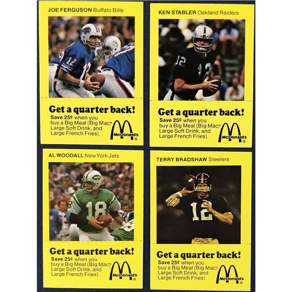 1975 McDONALD'S QUARTERBACK COMPLETE SET