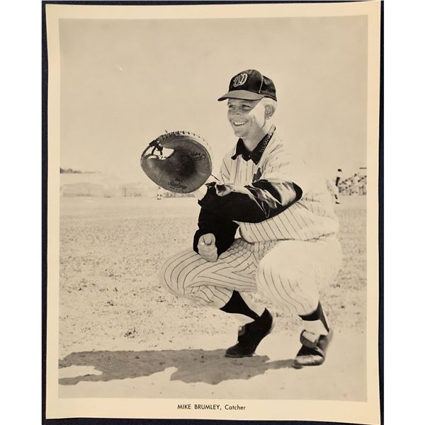 WASHINGTON SENATORS PUBLICITY GLOSSY - MIKE BRUMLEY