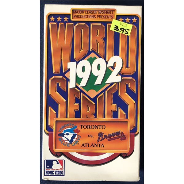1992 WORLD SERIES BLUE JAYS MLB VHS VIDEO