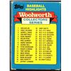 Image 2 : 1988 TOPPS WOOLWORTH BASEBALL HIGHLIGHTS BOX SET