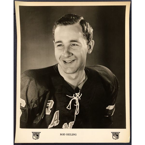 NEW YORK RANGERS PUBLICITY GLOSSY - ROD SEILING