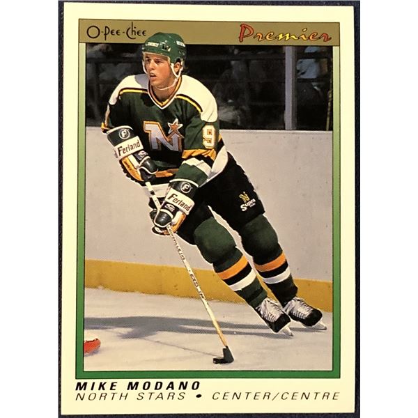 1990-91 O-PEE-CHEE PREMIER NHL MIKE MODANO (HOF) ROOKIE CARD