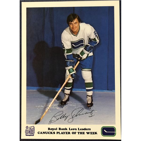1972-73 ROYAL BANK VANCOUVER CANUCKS - BOBBY SCHMAUTZ