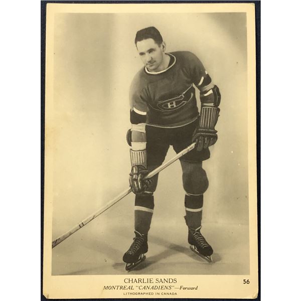 1939-40 O-PEE-CHEE V301-1 CHARLIE SANDS ROOKIE CARD