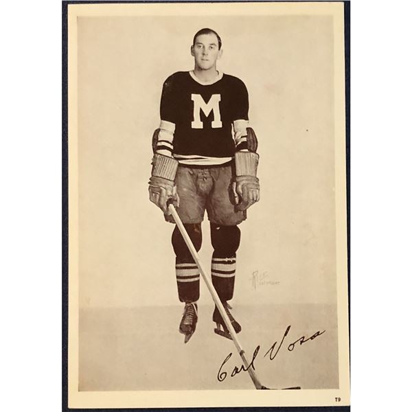 1935-36 CROWN BRAND NHL HOCKEY - CARL VOSS