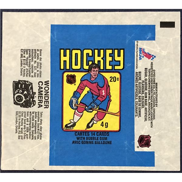 1979-80 O-PEE-CHEE HOCKEY WRAPPER - WAYNE GRETZKY ROOKIE YEAR