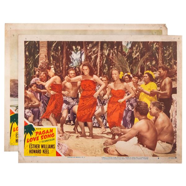 A Pair of  "Pagan Love Song " Lobby Cards.