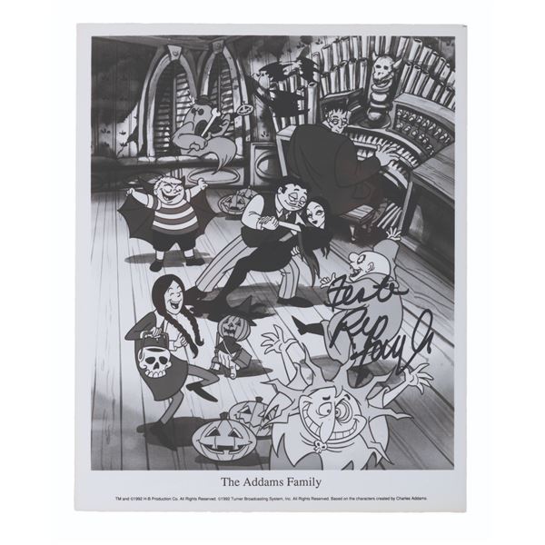 A Signed Animated "The Addams Family " Publicity Photo.