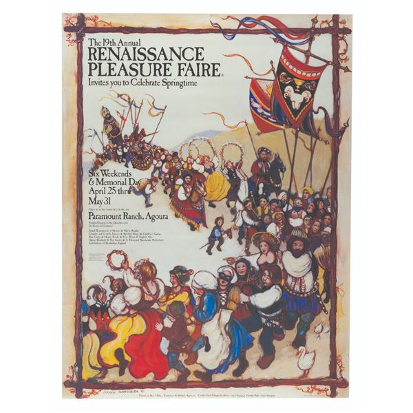 A 19th Annual Renaissance Pleasure Faire Poster.