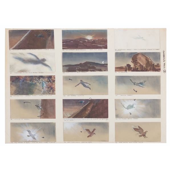 A  "Ladyhawke " Original Storyboard Sequence.