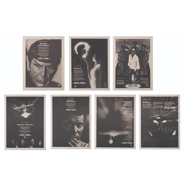 A Collection of  "Star Trek: The Motion Picture " Award Ad Layouts.