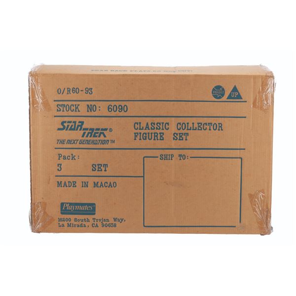 A Case of Three Star Trek Classic Collection Figure Sets.