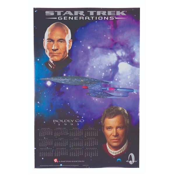 A  "Star Trek: Generations " 1995 Calendar Poster.