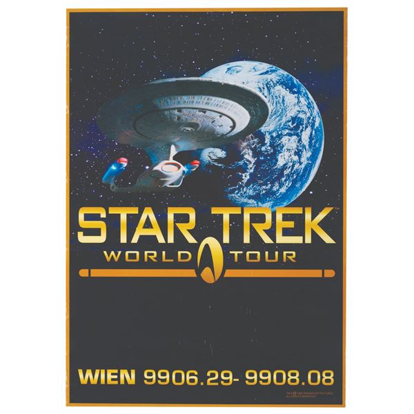 A Star Trek World Tour Poster.