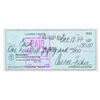 Image 1 : A Carrie Fisher Signed Check.