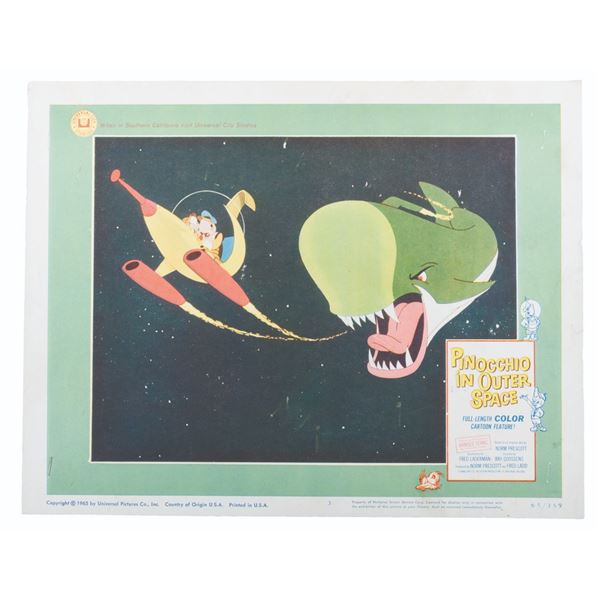 A Set of  "Pinocchio in Outer Space " Lobby Cards.