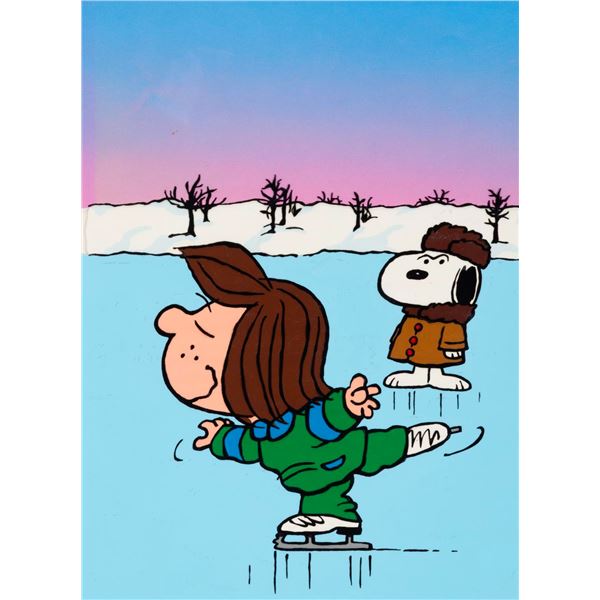 A  "She's A Good Skate, Charlie Brown" Publicity Cel.