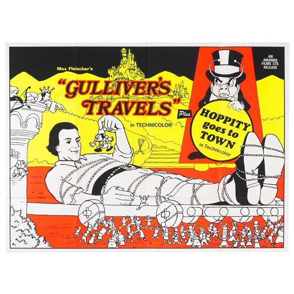 A "Gulliver's Travels" & "Hoppity Goes to Town" British Quad Poster.