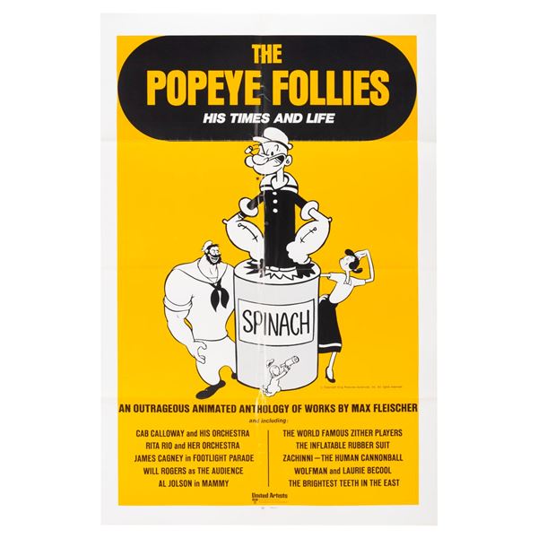 A "The Popeye Follies: His Times and Life" One-Sheet.
