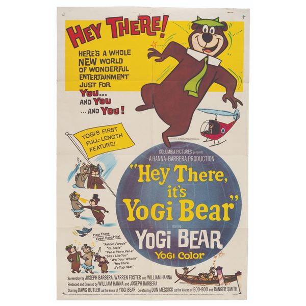 A "Hey There it’s Yogi Bear" One-Sheet.