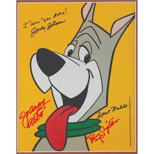 A Signed  "The Jetsons" Astro Poster Print.