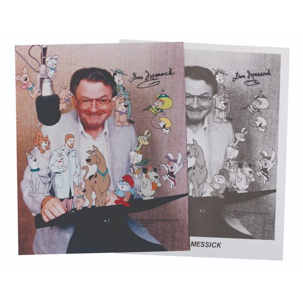 Two Signed Hanna-Barbera Don Messick Photos.
