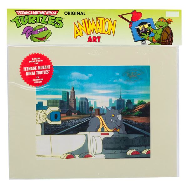 A  "Teenage Mutant Ninja Turtles " Rocksteady Production Cel.