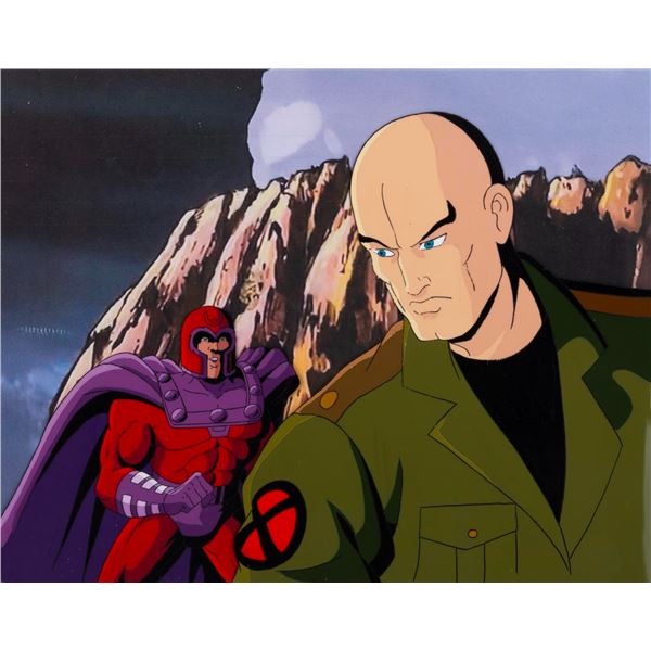 An  "X-Men " Magneto and Professor X Production Cel.