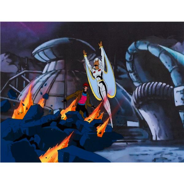 An  "X-Men: The Animated Series " Storm and Gambit Production Cel.