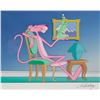 Image 1 : A Signed Pink Panther Animation Cel and Background.