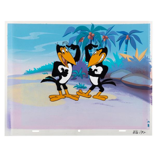 "The New Adventures of Mighty Mouse and Heckle & Jeckle " Production Cel.