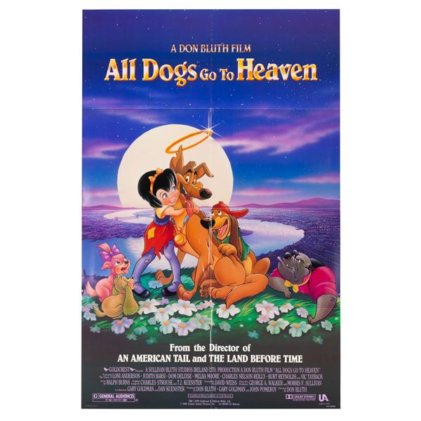 An "All Dogs Go To Heaven " One-Sheet.