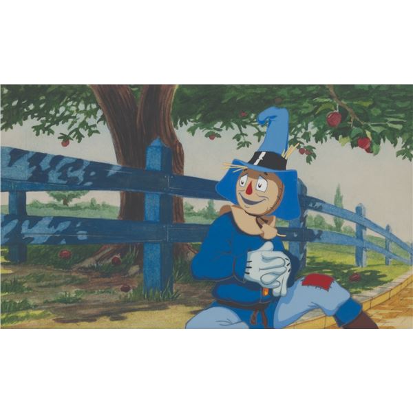 A Rob Roy MacVeigh  "Wizard of Oz " Scarecrow Cel and Background.