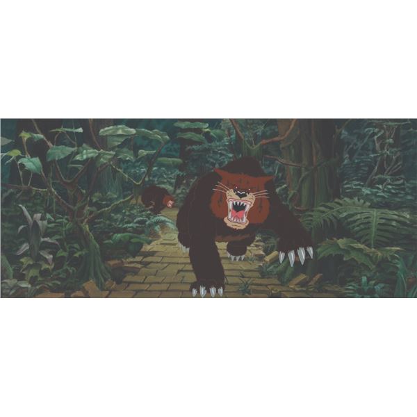 A Rob Roy Macveigh  "Wizard of Oz " Kalidahs Cel and Background.