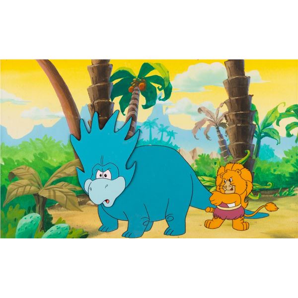 A  "Care Bears " Original Production Cel & Background.