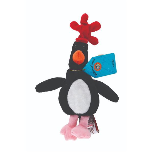 A  "Wallace & Gromit " Feathers McGraw Bean Bag Plush.