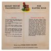 Image 2 : A Pack of Mickey Mouse Transfer-O-s for Easter Eggs.