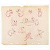 Image 8 : A Collection of Early Disney Squirrel Drawings.