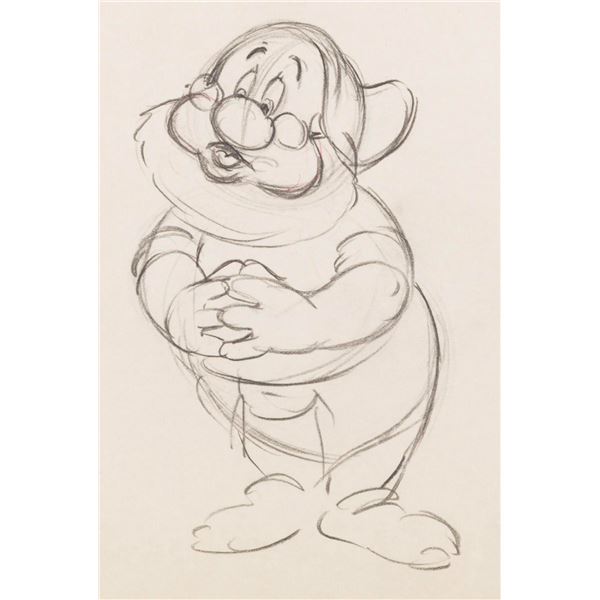 A  "Snow White and the Seven Dwarfs " Production Drawing.