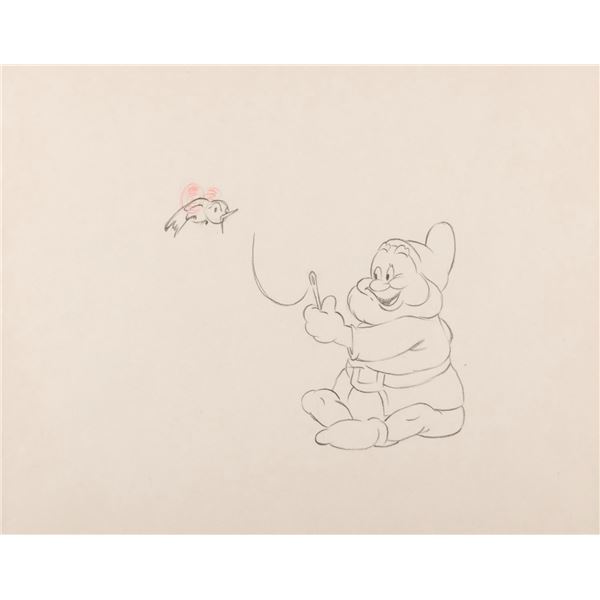 A  "Snow White and the Seven Dwarfs " Original Production Drawing.